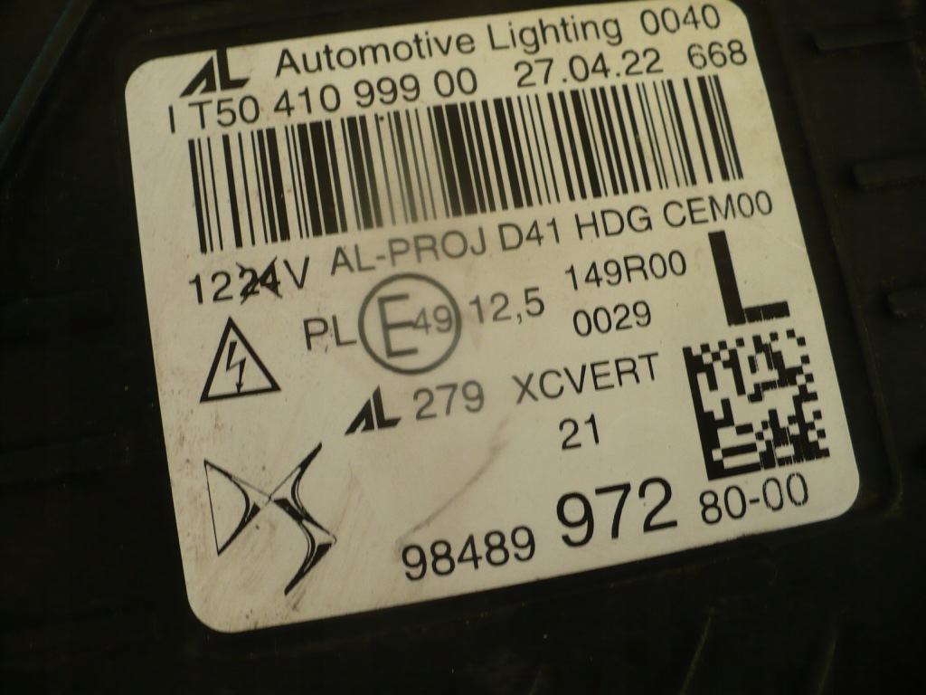 фото №4, Лампа led фара lew citroen ds4 crossback matrix vision 9848997280-00