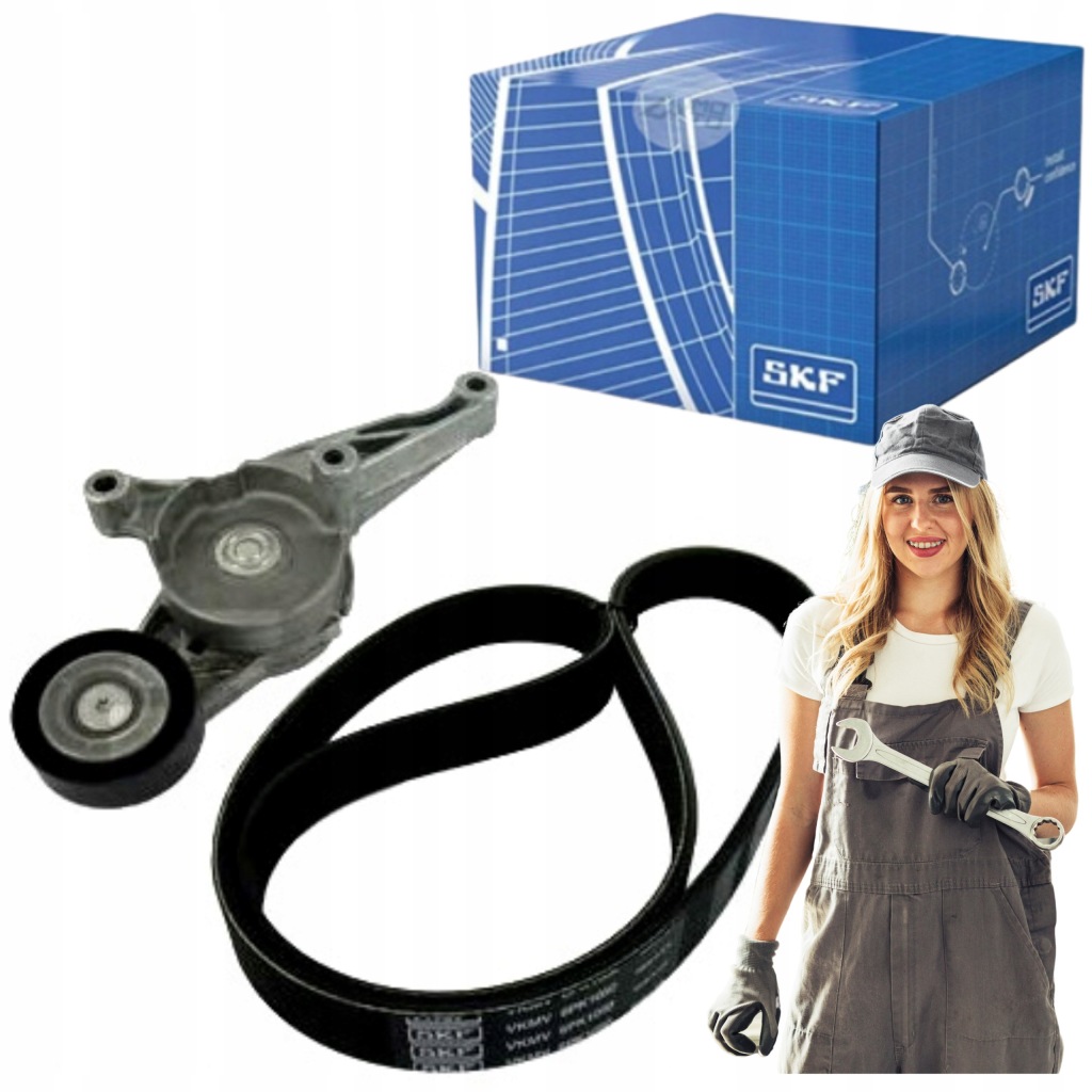 Купити Набір ремінь багаторучейковий натягувач skf vw golf v 1.9tdi bls
