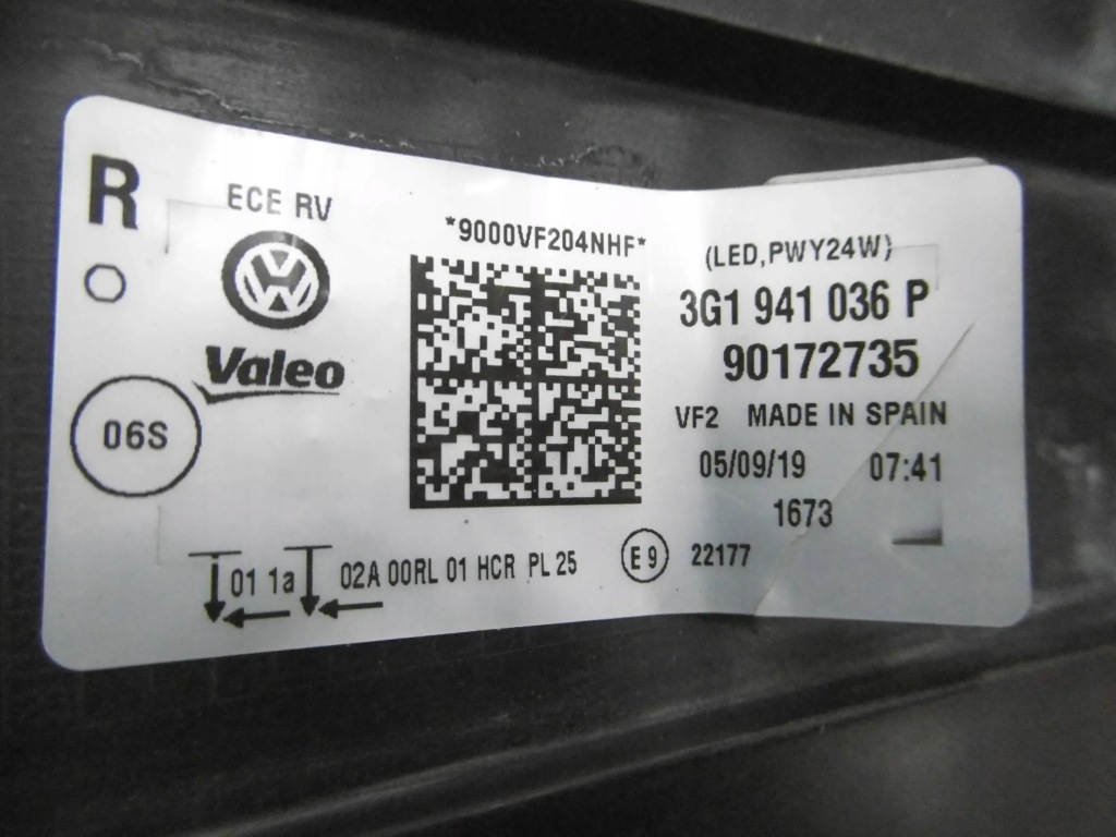 фото №15, Vw passat b8 лампа правая правый перед передняя led 3g1941036p