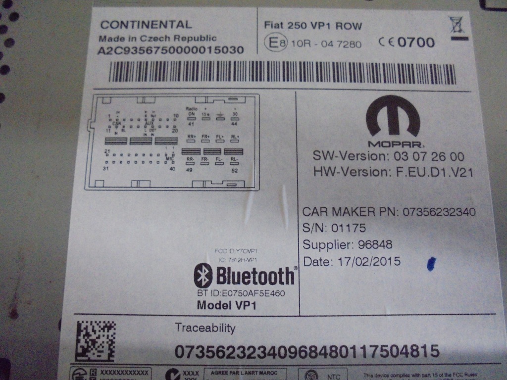 фото №2, 7356232340 радио fiat ducato 2011-