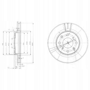 фото №3, Гальмівні диски гальмівні колодки перед delphi honda logo