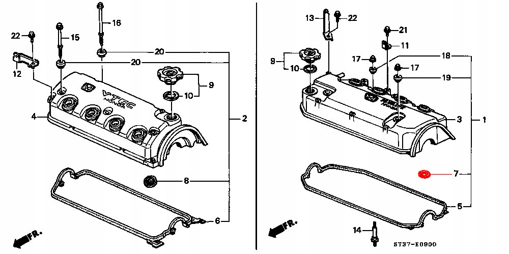 фото №14, Кільце ущільнювальний роз'єм свічки honda integra 4d db6 jp