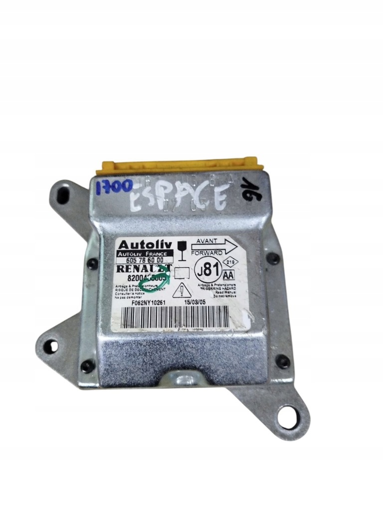 Купить Модуль блок управления подушка безопасности подушки безопасности renault espace iv 1.9dci 8200435005