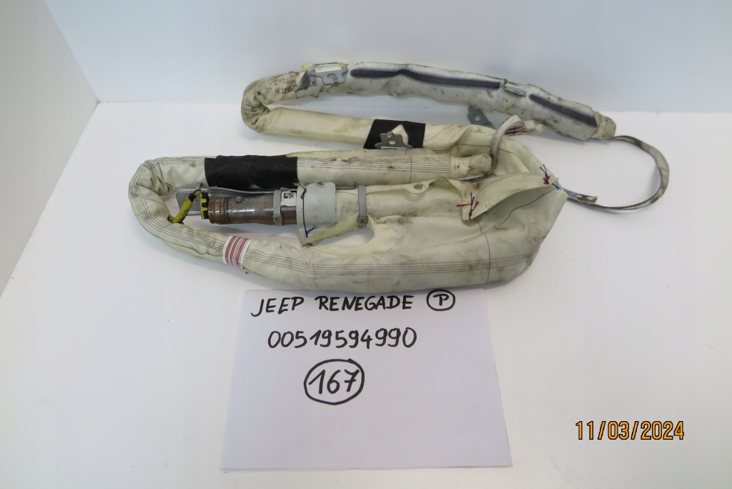 фото №1, Шторка безопасности подушка безопасности правая jeep renegade 00519594990