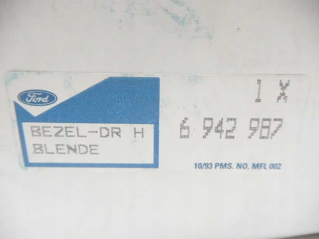 фото №8, Рамка ручка внутренней дверь левый перед ford mondeo mk1 92-96 оригинальный номер 6942987