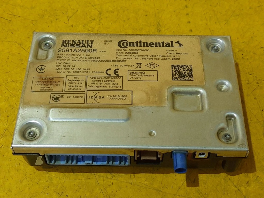 фото №1, Renault zoe ii модуль навігації 2591a2590r