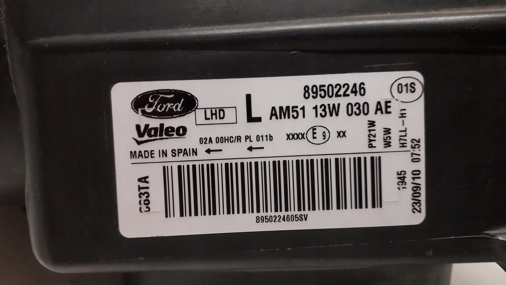 фото №14, Ford c-max 2 ii 10- лампа левая передняя am5113w030