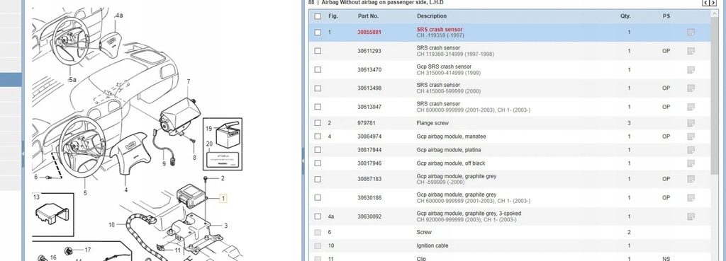 фото №6, Volvo s40, v40 2001 модули подушек воздушных