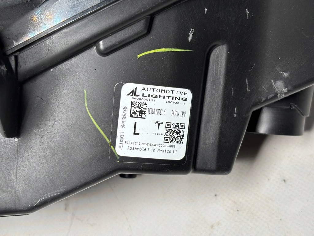 фото №3, Противотуманная фара левый tesla model s plaid 1649247-00-c