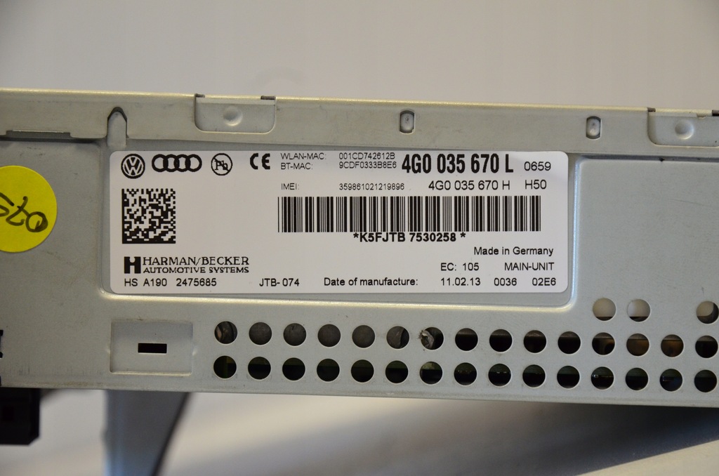 фото №10, Audi a6 4g9 станция mmi 4g0035670l