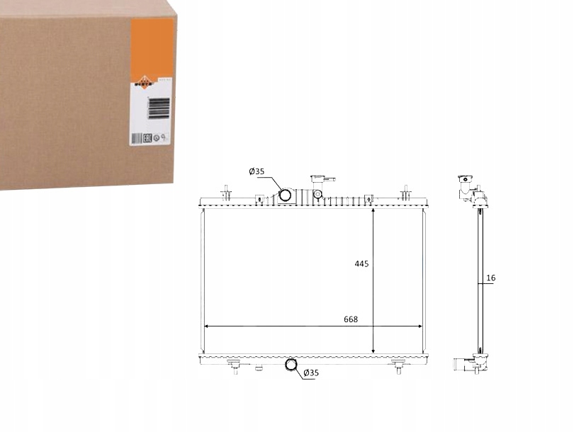 фото №1, Nrf радиатор wody renault koleos 2.0 dci hy0k