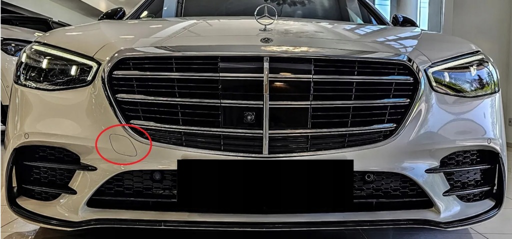 фото №10, Mercedes klasa s w223 amg 2020- заглушка фаркоп перед оригінал