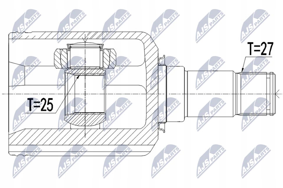 фото №2, Npw-me-099 nty шарнир внутренний mercedes glk x20
