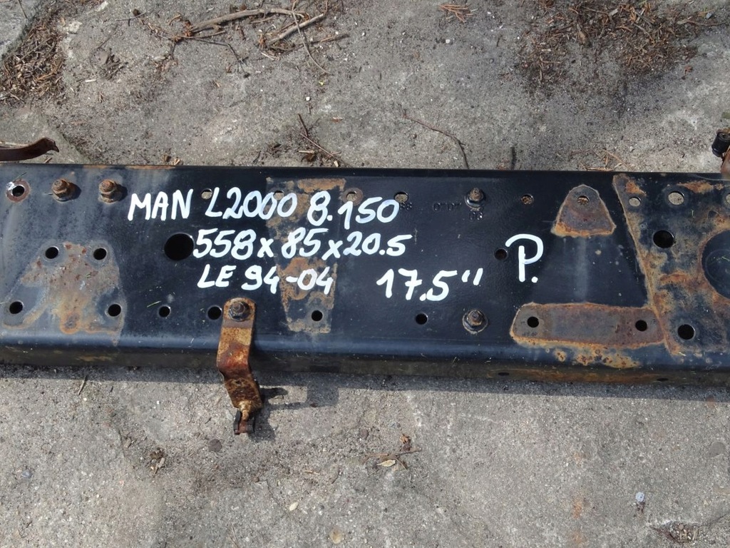 фото №4, Man l2000 94-06 рама правая bok 17,5 558x20,5 #122