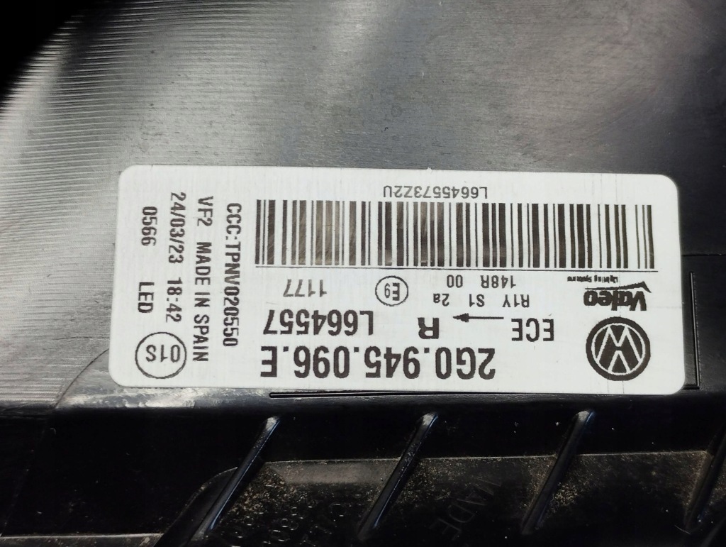 фото №13, Vw polo vi 2g lift лампы задняя led 2g0945095e kpl