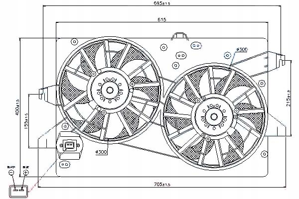 фото №1, Nissens вентилятор радіатора з корпус ford coug
