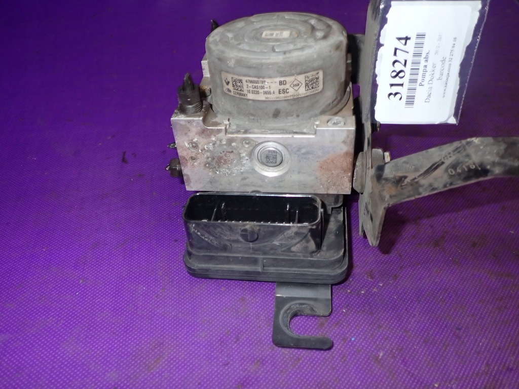 фото №4, Dacia dokker 12- 1,6 насос abs 476600078r 10.0220-0655.4 10.0915-1471.3