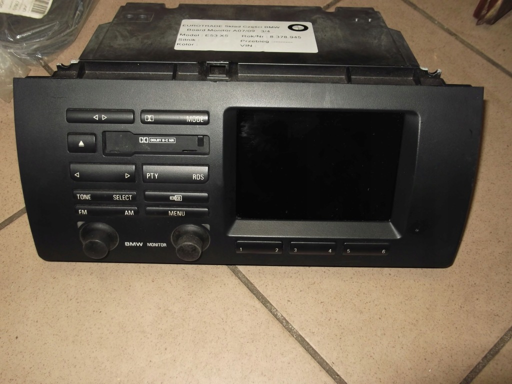 Купити Bmw x5 e53 монітор бортовий радіо 8378945