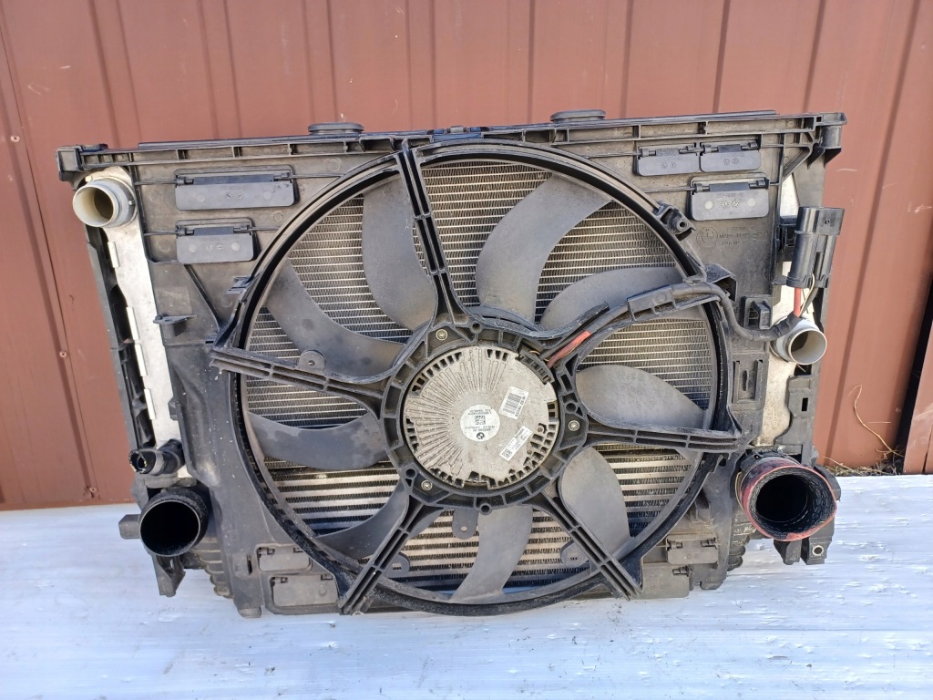 Радиатор комплект вентилятор 8509174 bmw f10 f11 3.0d корпус woda кондиционер Доставка