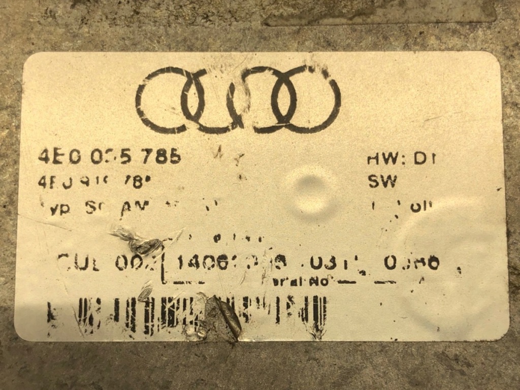 фото №5, Модуль інтерфейс audi a8 d3 02-10 4e0035785
