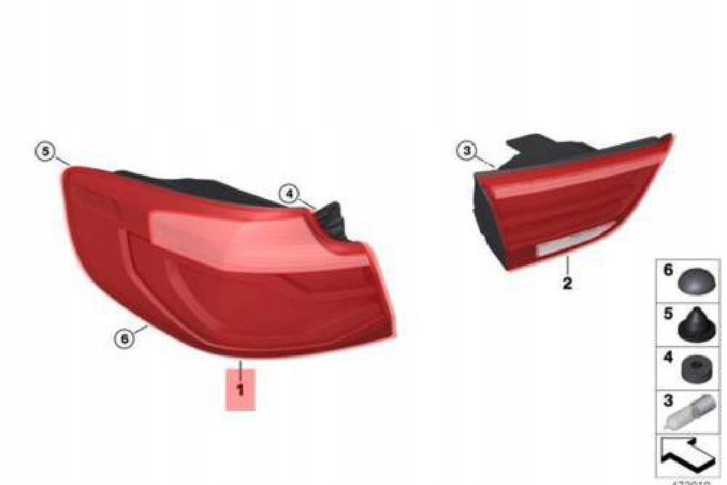 фото №8, Bmw 3 f34 задні ліва світло задні 63217417469 7417469 оригінальні