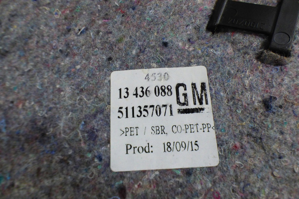 фото №7, Коврик обшивка салона 13436088 europa opel corsa e 5d