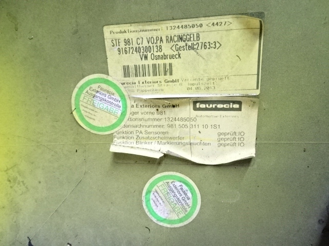 фото №15, Porsche cayman s 981 12-15 бампер перед