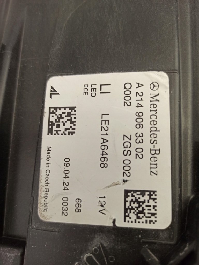 фото №13, Mercedes e-klasa w214 digital full led ładna europa лампа правая левая