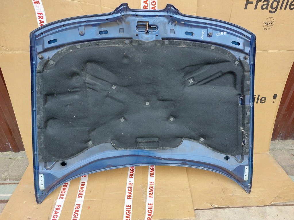 фото №6, Капот seat leon i niebieska