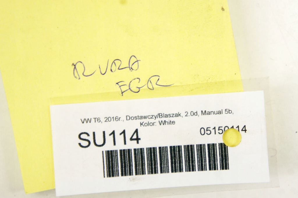 фото №6, Su114 vw transporter t6 2.0d труба шланг egr