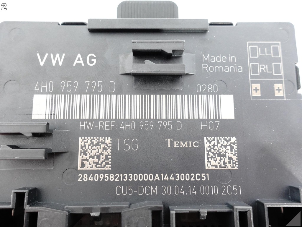 фото №3, Audi a8 s8 4h0 d4 13-17 lift модуль дверь задняя 4h0959795d r=l