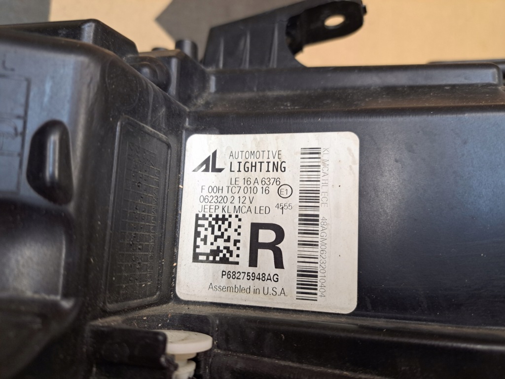 фото №12, Jeep cherokee kl 19- лампа передня права led ксенон eu