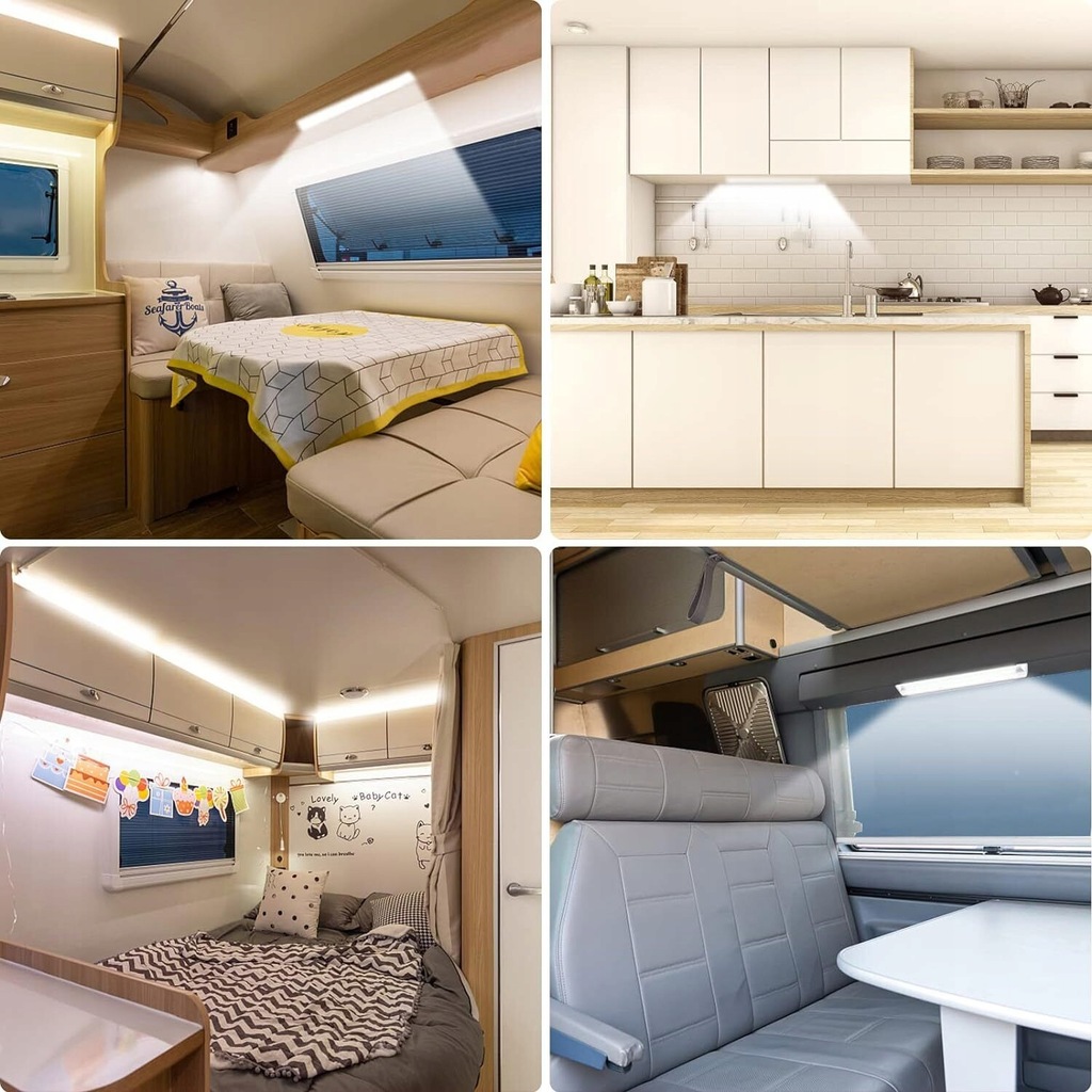 фото №7, 2 szt лампа 120led стельова автомобільна молдинг do czytania do kampera