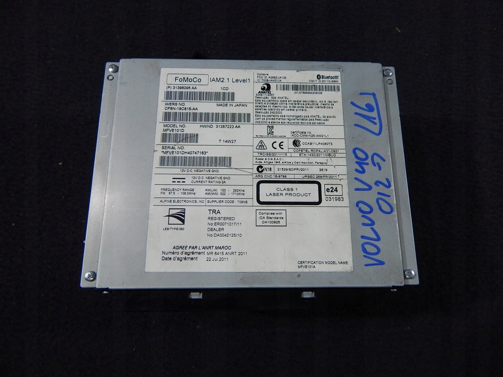 фото №2, Volvo v40 xc40 радіо