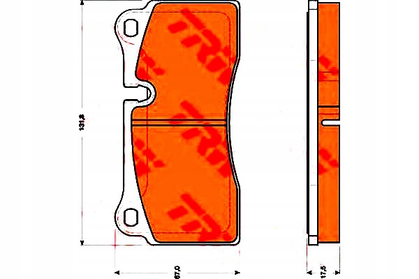 фото №1, Trw гальмівні колодки гальмівні audi задня q7 r8 3,0-6,0 tdi qu