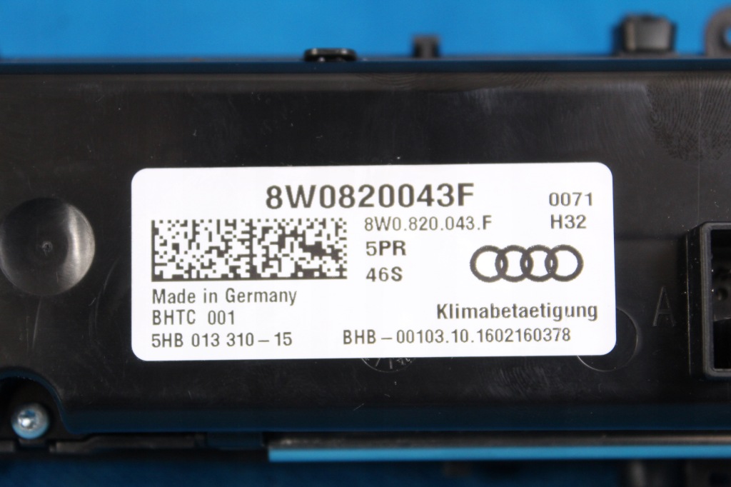 фото №8, Audi a4 b9 8w панель кондиціонера легальний 2016r 8w0820043f