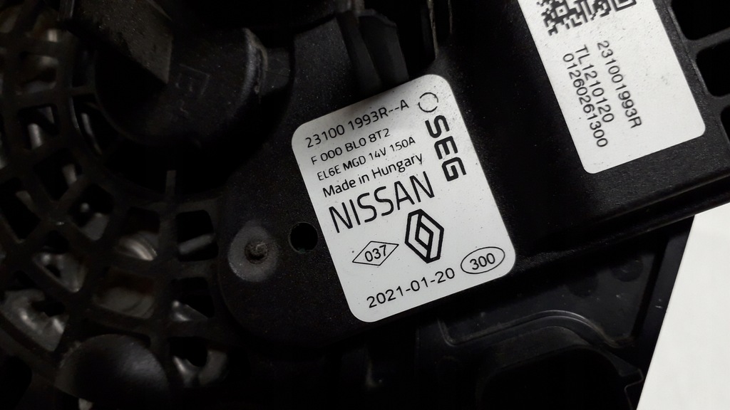 фото №8, Renault clio v 5 1.0 генератор 150a 231001993r