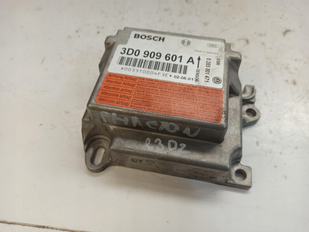 фото №14, Volkswagen phaeton модуль подушки безпеки повітряної подушка безпеки 3d0909601a