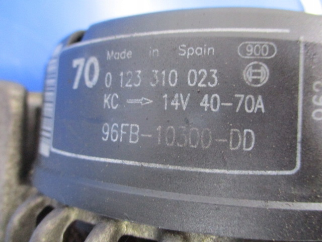 фото №5, Ford ka 1.3 генератор 0123310023 70a проверенный