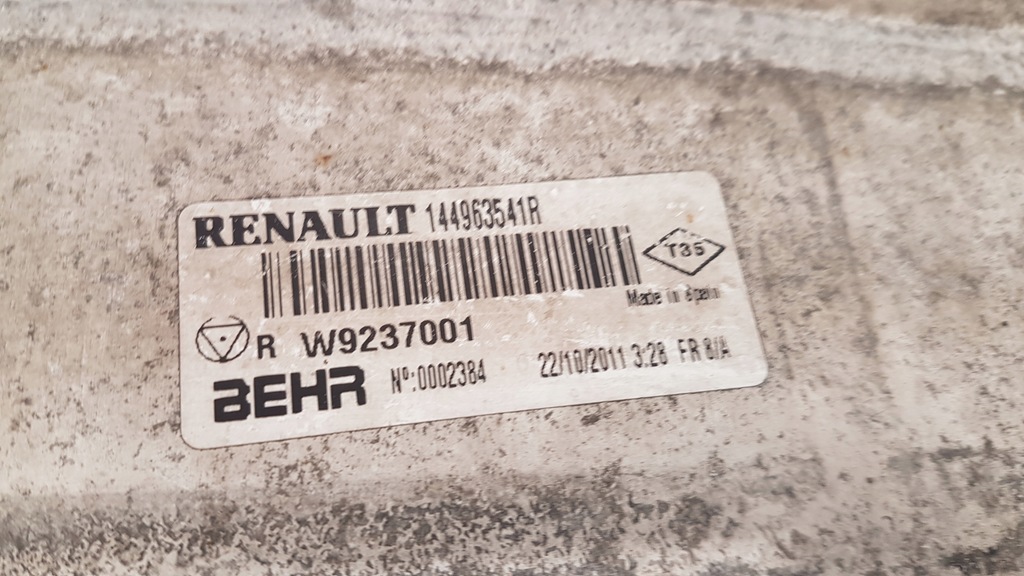 фото №6, Renault grand scenic iii 1.6 dci радиатор интеркулер 144963541r
