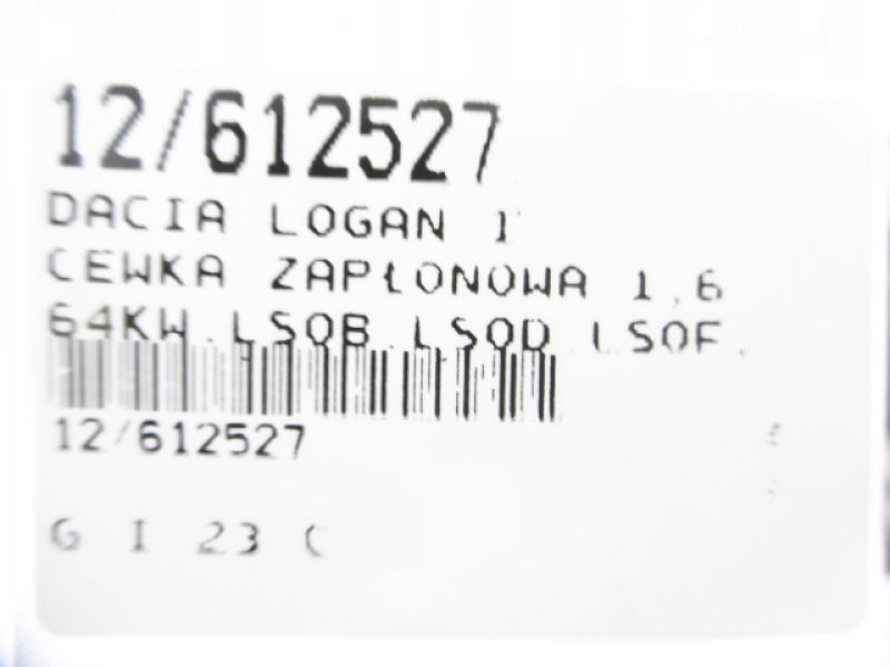 фото №7, Logan i катушка зажигания 1,6 8v ce20048