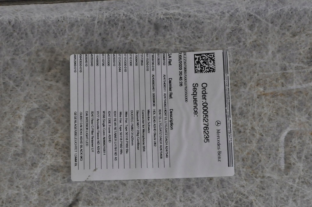 фото №13, Mercedes eqb w243 x243 2023r потолок крыша pod панорама