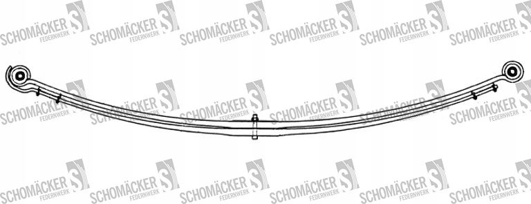фото №1, Рессора mercedes schomäcker 3383000, o.e. 9723204002
