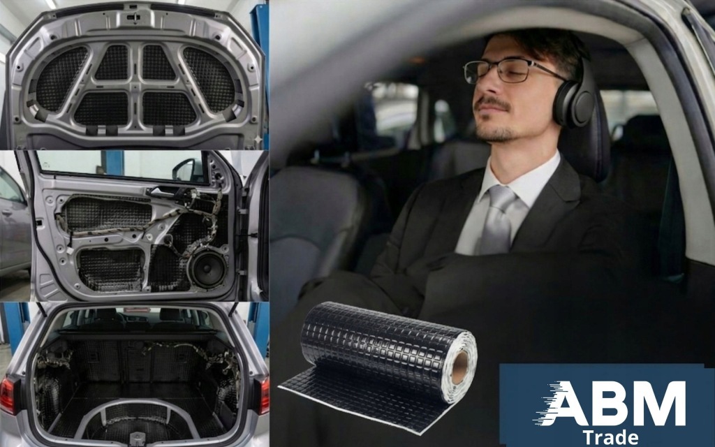 Мат шумоизоляционная бутиловая к автомобиля черная алюминий клей 2mm 25x25cm Цена