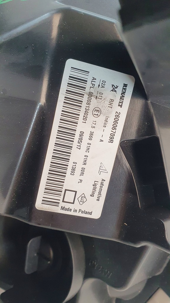 фото №10, Dacia duster 1 i lift 13-17 права лампа передня перед фара €