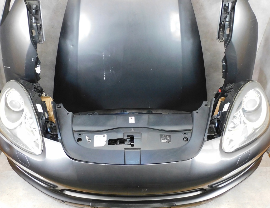 фото №9, Porsche cayenne 7p kompletny перед капот лампы бампер pas szary