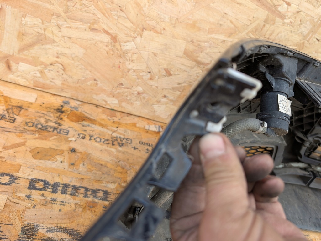 фото №11, Бампер передний audi s3 8p 2005 омыватель оригинал kompletny чёрный