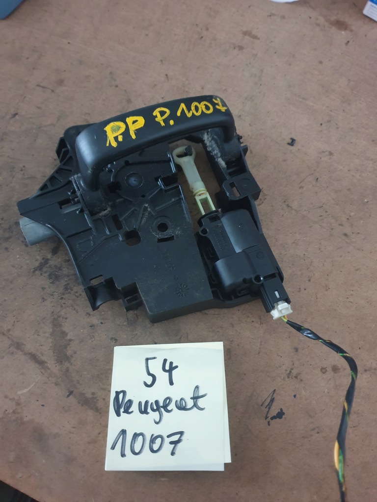 фото №1, Ручка дверь правое перед peugeot 1007 механизм
