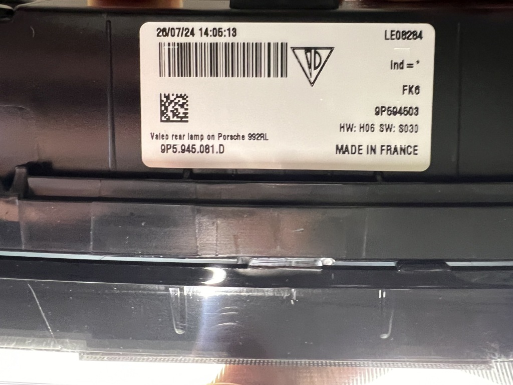 фото №14, Nowe лампи задня задні porsche carrera 911 992 s 4s gts turbo black ece 19-