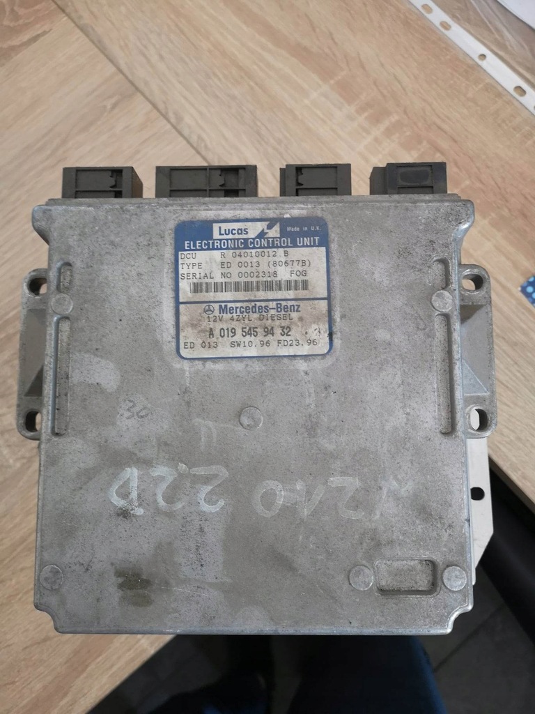 фото №1, Бортовий комп'ютер блок керування a0195459432